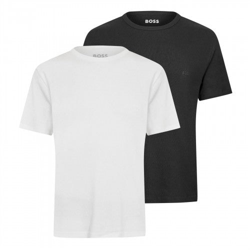 Front - Boss Mens Ribbed T-Shirt (Pack of 2)