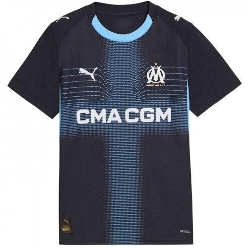 Front - Puma Childrens/Kids 2025/2026 Olympique De Marseille FC Away Shirt
