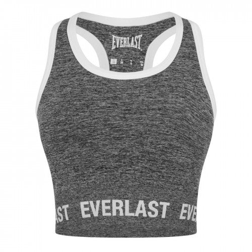Front - Everlast Womens/Ladies Logo Cropped Sports Bra