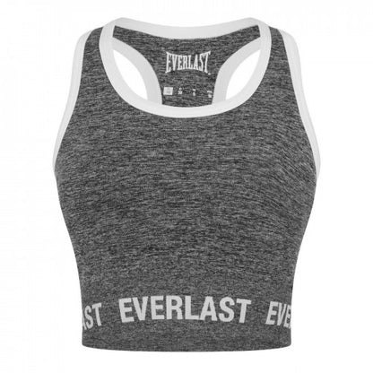Front - Everlast Womens/Ladies Logo Cropped Sports Bra