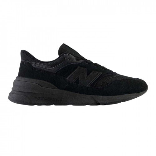 Front - New Balance Mens 977r Leather Flat Trainers
