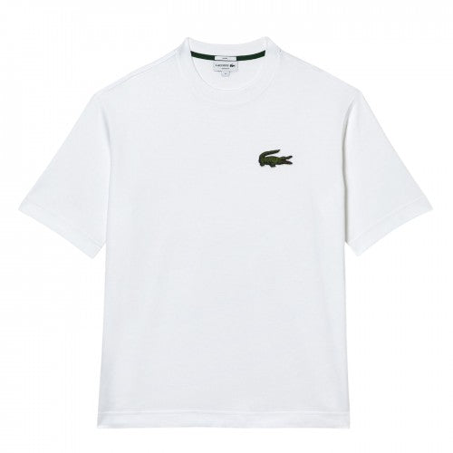 Front - Lacoste Unisex Adult Embroidered Logo Loose Fit T-Shirt