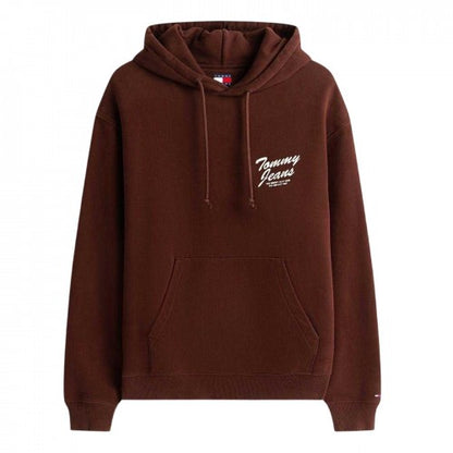 Front - Tommy Jeans Mens Novelty Back Print Hoodie