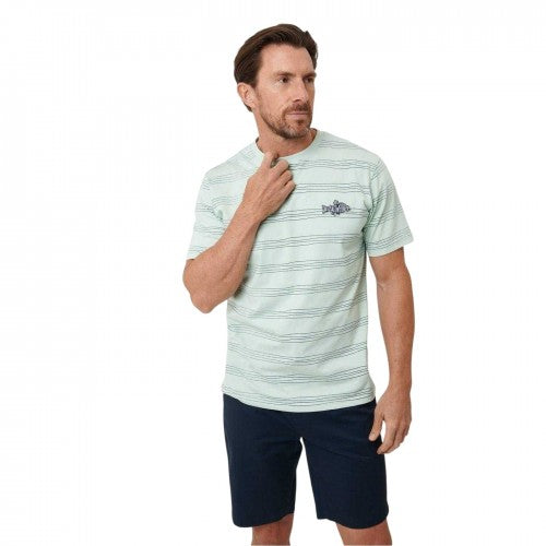 Front - Saltwell Mens Dunbarton Graphic Print Regular T-Shirt