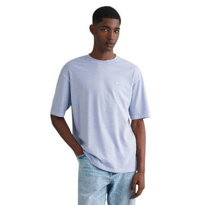 Front - Gant Mens Embroidered Logo Regular Short-Sleeved T-Shirt