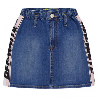 Front - Off White Girls Band Logo Mini Skirt