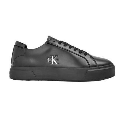 Front - Calvin Klein Mens Basket Logo Cupsole Court Trainers