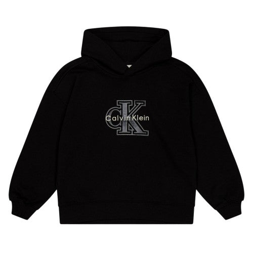 Front - Calvin Klein Childrens/Kids Embroidered Logo Hoodie