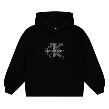 Front - Calvin Klein Childrens/Kids Embroidered Logo Hoodie