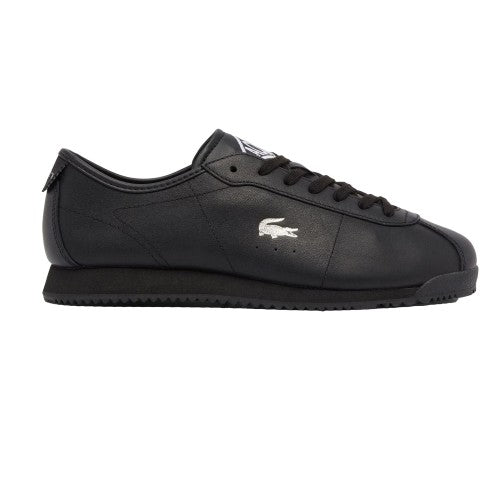 Front - Lacoste Mens Club Low Leather Low Flat Trainers