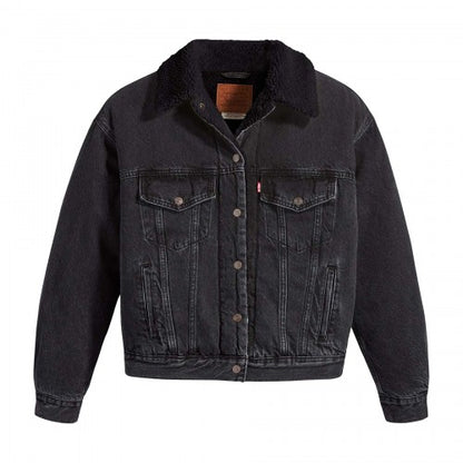Front - Levis Womens/Ladies 90´s Sherpa Trucker Jacket
