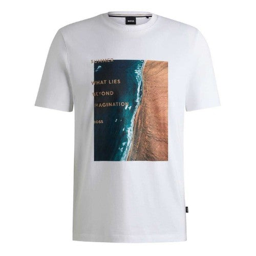 Front - Boss Mens What Lies Beyond Imagination T-Shirt