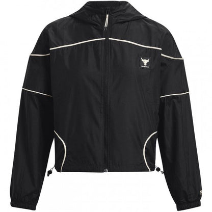 Front - Under Armour Mens Project Rock Reflective Hooded Jacket