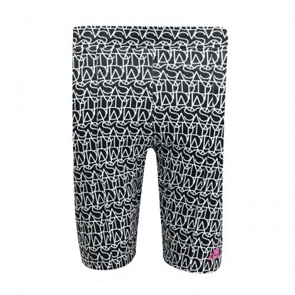 Front - Adidas Boys Performance Script Shorts