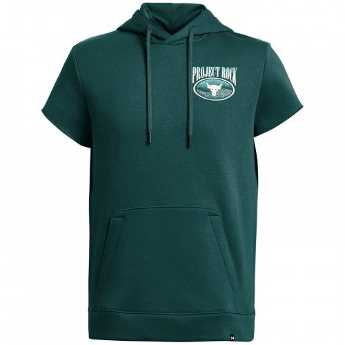 Front - Under Armour Mens Project Rock Short-Sleeved Hoodie