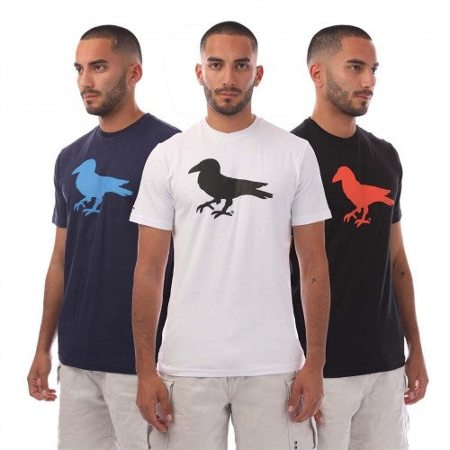 Front - Modern Amusement Mens Cali Crown Cotton T-Shirt (Pack of 3)