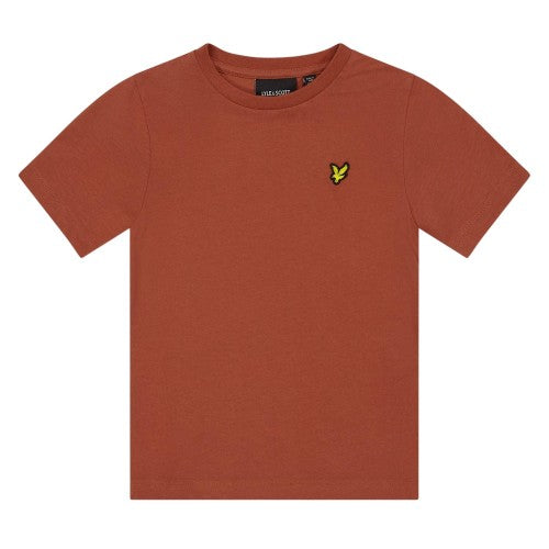 Front - Lyle & Scott Boys Embroidered Logo Cotton Short-Sleeved T-Shirt