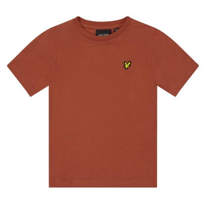 Front - Lyle & Scott Boys Embroidered Logo Cotton Short-Sleeved T-Shirt