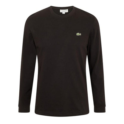 Front - Lacoste Mens Embroidered Logo Jersey Long-Sleeved T-Shirt