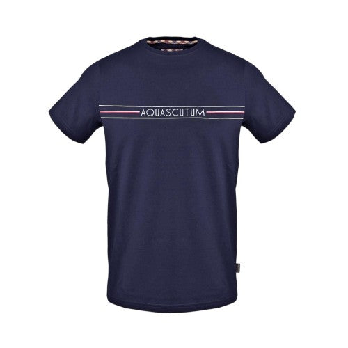 Front - Aquascutum Mens Line Short-Sleeved T-Shirt