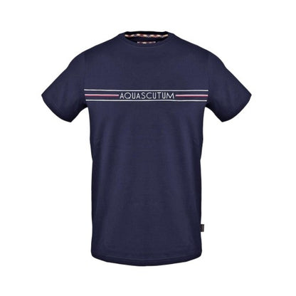 Front - Aquascutum Mens Line Short-Sleeved T-Shirt