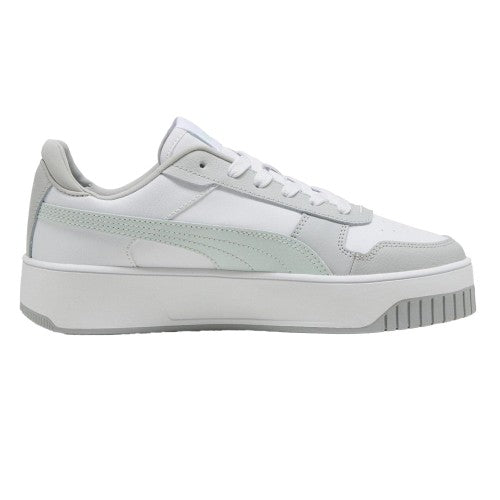 Front - Puma Womens/Ladies Carina Street Leather Platform Trainers