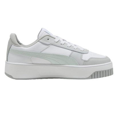 Front - Puma Womens/Ladies Carina Street Leather Platform Trainers