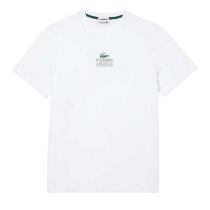 Front - Lacoste Mens Embroidered Logo Cotton T-Shirt