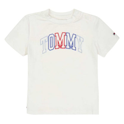 Front - Tommy Hilfiger Childrens/Kids Logo Outline T-Shirt