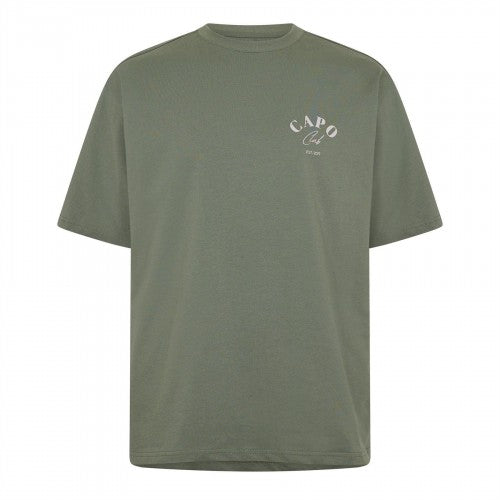Front - Capo Mens Beach Club Relaxed Fit T-Shirt