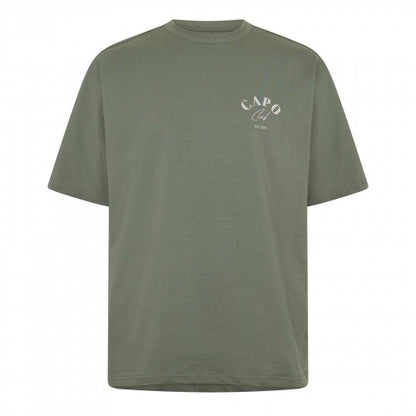 Front - Capo Mens Beach Club Relaxed Fit T-Shirt
