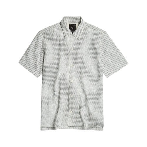 Front - G-Star Mens Geometric Regular Resort Shirt