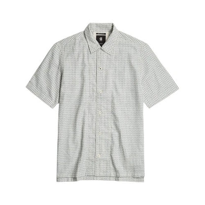 Front - G-Star Mens Geometric Regular Resort Shirt