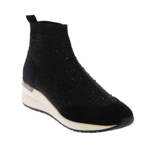 Front - Dune London Womens/Ladies Diamante Sock Trainers