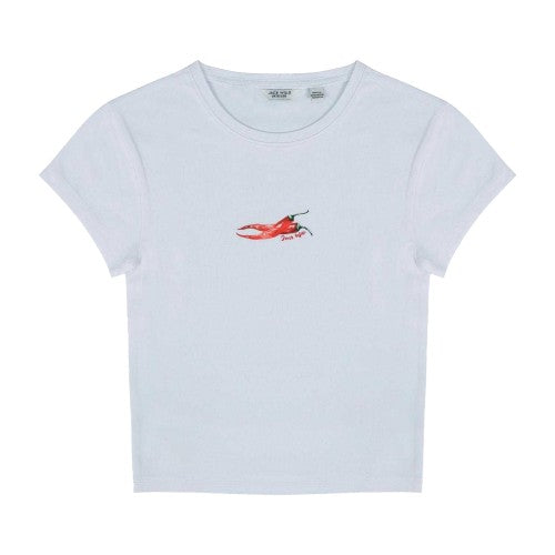 Front - Jack Wills Womens/Ladies Chili Pepper Fitted Crop Top