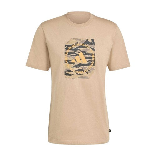 Front - Adidas Mens Logo Cotton T-Shirt