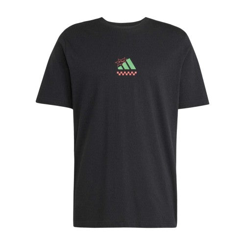 Front - Adidas Mens Pizza Cotton T-Shirt
