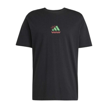 Front - Adidas Mens Pizza Cotton T-Shirt