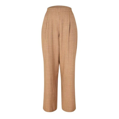 Front - Biba Womens/Ladies Vertical Stripe Wide Leg Trousers