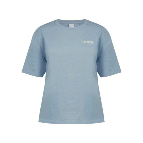 Front - USA Pro Womens/Ladies Back Print Oversized T-Shirt