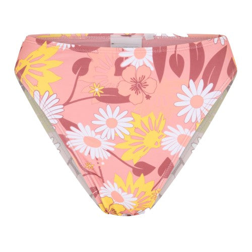 Front - Brave Soul Womens/Ladies Floral High Waist Bikini Bottoms