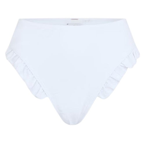Front - Brave Soul Womens/Ladies Frill High Waist Bikini Bottoms