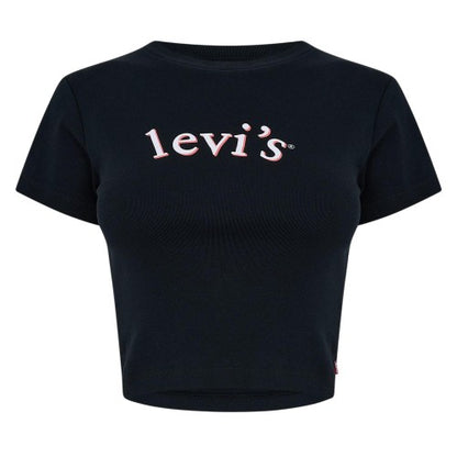 Front - Levis Womens/Ladies Cropped T-Shirt