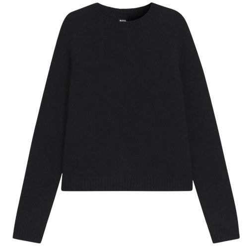 Blue - Front - Boss Womens-Ladies Febisan Knitted Sweatshirt