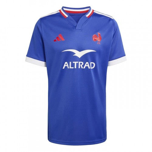 Front - Adidas Unisex Adult France Rugby Home Jersey