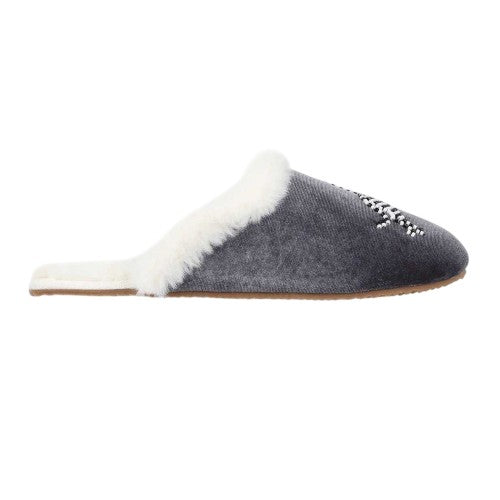 Front - Biba Womens/Ladies Beaded Mule Slippers