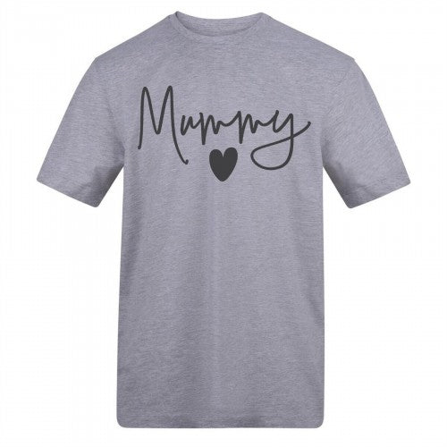 Front - AWD Womens/Ladies Mummy Heart T-Shirt