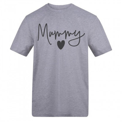 Front - AWD Womens/Ladies Mummy Heart T-Shirt