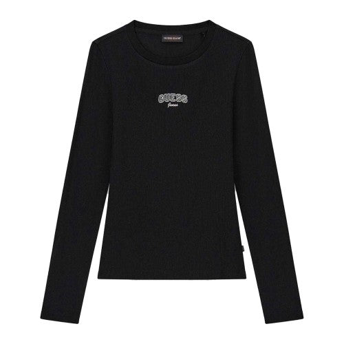 Front - Guess Womens/Ladies Logo Long-Sleeved T-Shirt