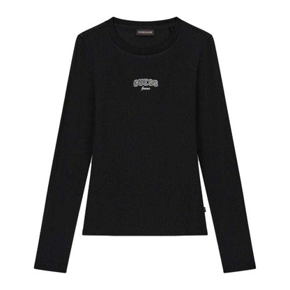 Front - Guess Womens/Ladies Logo Long-Sleeved T-Shirt